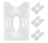 TOMETURE Soporte para Tarjeta de Coche Ventosa, Juego de 4 Piezas de Plástico Transparente para Parabrisas, Diseño Elegante y Compatible a Larga Distancia para Permisos de Estacionamiento
