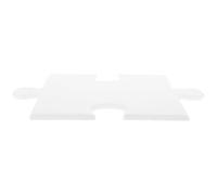 TOMETURE Tablero de Anuncios Decorativo y Diseño Creativo de Fieltro Forma de Rompecabezas para Exhibición y Decoración Color Blanco en Casa o Escuela
