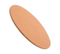 TOMETURE Tablero de Corcho Adhesivo Redondo para Pared de Madera Khaki, sin Olor, Adecuado para Oficina y Cubículo, para Mostrar Fotos y Notas