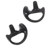 TOMETURE Tapones Oídos de Interfono de Goma Negro, Diseño Ergonómico Reutilizable, 1 Par Mayoría Kits de Audio Tubo en Espiral
