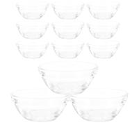 TOMETURE Tazones para Pudín de Vidrio 12 Unidades 45Ml Resistentes a Altas Temperaturas 6Cm Ideales para Bares y Tiendas de Alimentación