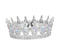 TOMETURE Tiara de Princesa Ceremonia de Boda Novia, Tiaras para Mujeres, Vintage Elegante, Aleación y Gemas de Imitación, Cómoda, Versátil, Plata, para Novias, Prom y Ocasiones Obsequios,