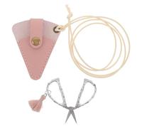 TOMETURE Tijeras de bordar antiguas portátiles con funda, mini tijeras de costura novedosas para cortar tela, de bordar a mano para manualidades, viajes y costura en casa.