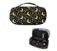 Tomeusey Moon Star - Bolsa portátil para suministros para diabéticos, bolsa de viaje para enfriar medicamentos para bolsillos de almacenamiento compactos, accesorios de cuidado para mujeres y hombres