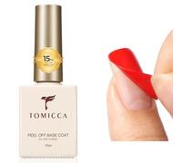 TOMICCA 15 ml Peel Off Base Coat UV Gel Soak Off UV/LED Esmalte de uñas Base para Nail Art Design Nail Art Manicura Kit para salón de uñas DIY Home