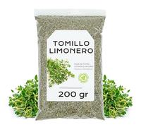 Tomillo Limonero Hojas Secas 200g - Infusión de Tomillo | Con Aroma Cítrico y Sabor Herbal Suave, Ideal para Cocinar, Condimentar Platos y Preparar Infusiones Naturales