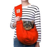 TOMKAS Bolsa de transporte para perros con bolsa clásica y cierre a presión, para perros y gatos de hasta 5 kg, también se puede utilizar como bolso para perros.