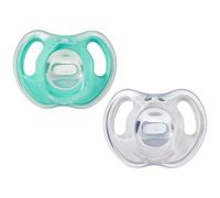 Tommee Tippee Chupete de Silicona Ultra-Light con Diseño Anatómico Simétrico, sin BPA, Diseño de una Sola Pieza, 6-18 Meses, Set de 2