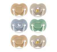 Tommee Tippee Anytime Chupete, 18-36 meses, paquete de 6 chupetes, diseño simétrico, sin BPA, cápsula esterilizadora reutilizable