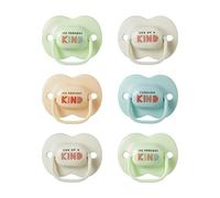 Tommee Tippee Anytime Chupete con Diseño Anatómico Simétrico, 0-6 Meses, Set de 6, de Silicona y Sin BPA