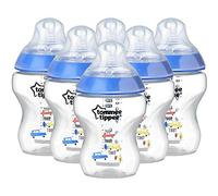 Tommee Tippee Biberones Closer to Nature, 260 ml, 6 unidades, niño