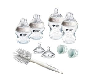 Tommee Tippee Biberones, set Natural Start recién nacidos, biberón anticólicos 150 ml y 260 ml, con tetinas ergonómicas de flujo medio, esterilizable
