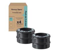 Tommee Tippee Cartuchos de recambio para contenedor de pañales Twist & | Pack exclusivo de 4 cartuchos de 10, 5 m para recambios rápidos (el paquete puede variar)