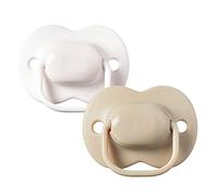Tommee Tippee Chupete Cherry Latex de 0 a 6 meses, paquete de 2 chupetes con bolsa de látex 100 % natural