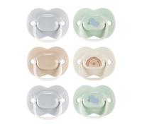 Tommee Tippee Chupete Anytime, 0-6 meses, pack de seis chupetes simétricos sin BPA