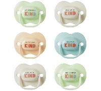 Tommee Tippee Anytime Chupete con Diseño Anatómico Simétrico, 0-6 Meses, Set de 6, de Silicona y Sin BPA