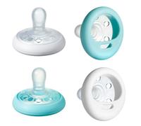 Tommee Tippee Chupete similar al pecho, textura similar a la piel, diseño simétrico, sin BPA, 6-18 m, 4 unidades