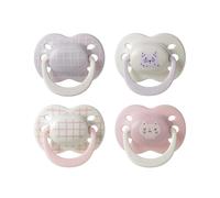 Tommee Tippee Chupete Ultimate Fit, 0-6 meses, Pack de 4, Tetina ortodóntica para bebés, Tetina simétrica, Silicona 100% sin BPA, Colección Club de niños