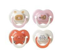 Tommee Tippee Chupete Ultimate Fit, 18-36 meses, Pack de 4, Tetina ortodóntica para bebés, Tetina simétrica, Silicona 100% sin BPA, Colección Club de niños