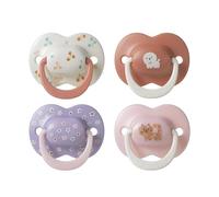 Tommee Tippee Chupete Ultimate Fit, 6-18 meses, Pack de 4, Tetina ortodóntica para bebés, Tetina simétrica, Silicona 100% sin BPA, Colección Club de niños