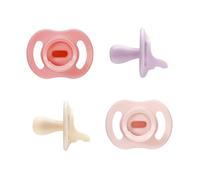 Chupete Ultra-light StayPut de Tommee Tippee, diseño de silicona de una sola pieza, 0-6m, paquete de 4