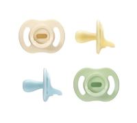 Chupete Ultra-light StayPut de Tommee Tippee, diseño de silicona de una sola pieza, 0-6m, paquete de 4