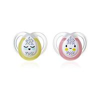Tommee Tippee Chupetes Night Time, 0-6m, 2 unidades, modelos surtidos