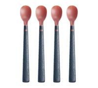 Tommee Tippee Heat Sense Weaning Spoons with BACSHIELD Antibacterial Technology and Long Anti-Slip Handles, 4m+, Pack of 4