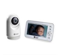 Tommee Tippee Dreamview Monitor de audio y video HD para bebé con cámara de visión nocturna y sonidos relajantes, recargable por USB, pantalla portátil de 5 pulgadas con rango de 250 m.