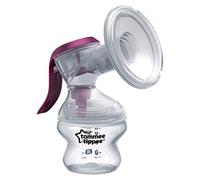Tommee Tippee Made for Me - Extractor de leche manual individual | Copa de silicona suave y acolchada | Reducción de la tensión de la mano transparente