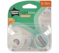 Succhietto Tommee Tippee 2 Pz Night Time 6-18m Blu