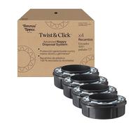 Tommee Tippee Recambio original para contenedor avanzado de pañales Twist and Click, paquete exclusivo de 4, fácil de cambiar y muy económico
