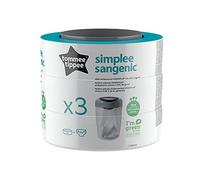 Recambios sencillos para papeleras Tommee Tippee, antiolor y protección contra gérmenes, 1 paquete de 3 unidades