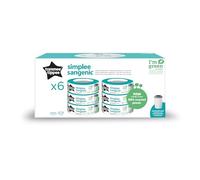 Tommee Tippee Simplee Recambio para el Contenedor, Paquete de 6, solo compatibles con contenedores de pañales Simplee Sangenic
