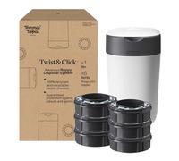 Tommee Tippee Contenedor de pañales Twist & Click Advanced con 6 cassettes Greenfilm antibacteriano blanco