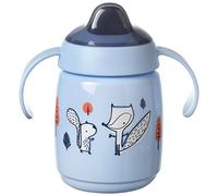 Tommee Tippee Superstar Sippee Taza para Niños Pequeños, con Tecnología INTELLIVALVE 100% a Prueba de Fugas y Sacudidas, y Tecnología Antibacteriana BACSHIELD, a Partir de 6 Meses, 300 ml, Azul