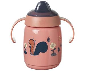 Tommee Tippee Superstar Sippee Taza para Niños Pequeños, con Tecnología INTELLIVALVE 100% a Prueba de Fugas y Sacudidas, y Tecnología Antibacteriana BACSHIELD, a Partir de 6 Meses, 300 ml, Rosa