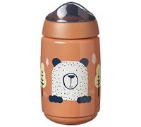 Tommee Tippee Superstar Sipper Taza para Niños Pequeños, con Tecnología INTELLIVALVE 100 % a Prueba de Fugas y Sacudidas, y Tecnología Antibacteriana BACSHIELD, a Partir de 12 Meses, 390 ml, Naranja