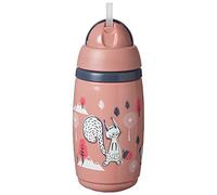 Tommee Tippee Superstar Taza Infantil con Pajita y Aislamiento Térmico con Tecnología INTELLIVALE 100% a Prueba de Fugas y Sacudidas, a Partir de 12 Meses, 266 ml, Rosa, 447825