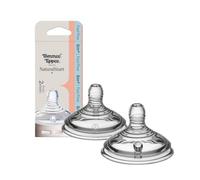 Tommee Tippee Tetinas Enganche Ancho Natural Start, Flujo Rápido, Pack de 2 | Flujo Rápido, Pack de 2