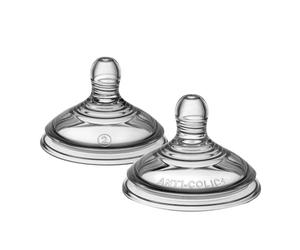 Tommee Tippee tetinas | tetinas anticólico avanzado, anatómica, silicona, flujo medio, desde 3 meses, artículos de alimentación esenciales, pack de 2