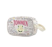 Tommen College - Bolsa de maquillaje transparente para amantes de los libros románticos, regalo literario para lector, Tommen Cbag EU, Multifuncional: