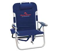 Tommy Bahama Big Boy Backpack Chair Silla de Playa Tipo Mochila, Azul Marino