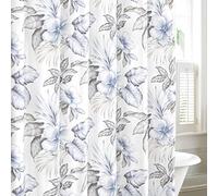 Tommy Bahama Cortina de Ducha, algodón, Gris, 72x72