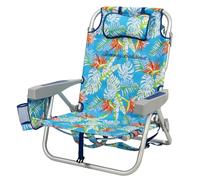 Tommy Bahama - Juego de 2 sillas de playa con mochila y 5 posiciones, incluye posición plana (Floral)