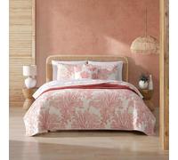 Tommy Bahama - Juego de edredón tamaño Queen, Ropa de Cama Reversible de algodón con Fundas a Juego, decoración del hogar Inspirada en arrecifes de Coral (Coral Garden, Queen)