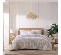 Tommy Bahama - Juego de Funda nórdica para Cama King Size (algodón, Reversible, Incluye Fundas de Almohada a Juego con Fundas de Almohada (Costa Blanca Beige, King)