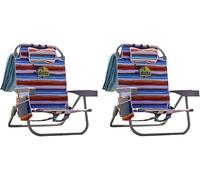 Tommy Bahama Mochila Silla de Playa 2 Pack Aluminio (Tropical Sunset)