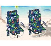 Tommy Bahama Mochila silla de playa paquete de 2 (follaje tropical)