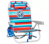 Tommy Bahama Silla de Playa Modelo 2025. Color Rayas Rojo/Azul.